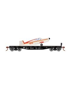 Athearn HO 40ft Flat Car with Airplane, Union Pacific