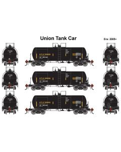 Athearn Genesis ATHG-1425, HO 13K Gallon Acid Tank Car, Union Tank Car UTLX 3-Pack #125029/125030/125043