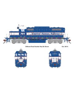 Athearn Genesis ATHG-1491, HO EMD GP7u, Std. DC, Low Nose Central Kansas Railway CKRY #701