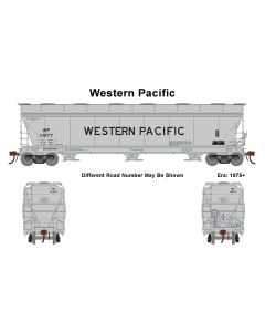 Athearn Genesis ATHG-1534, HO Scale ACF 4600 Covered Hopper, Western Pacific WP  #11999
