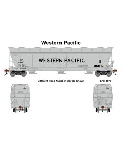 Athearn Genesis ATHG-1532, HO Scale ACF 4600 Covered Hopper, Western Pacific WP  #11980
