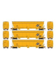 Athearn Genesis ATHG15847 HO ACF 4600 3-Bay Covered Hopper, Grand Trunk 3-Pack
