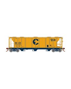 Athearn Genesis ATHG73612 HO PS-2 2893 3-Bay Covered Hopper, Chessie C&O #2052