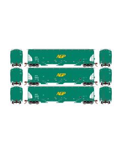 Athearn Genesis ATHG97157 HO Trinity 5161 3-Bay Covered Hopper, AGPX 3-Pack #1
