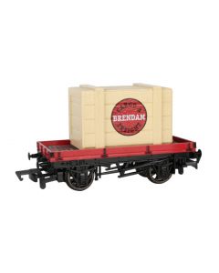 Bachmann 77402, Thomas & Friends™ HO Scale 1 Plank Wagon w Brendam Cargo & Freight Crate