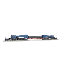 Bachmann 80511, Spectrum HO Scale 380-Ton Schnabel Car With Retort Load, Blue With Black Trucks