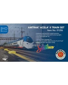 Bachmann Spectrum 01206, HO Scale Amtrak Acela II Train Set