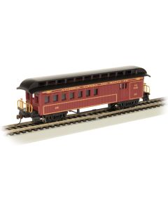 Bachmann 15204, HO Scale Old Time Wood Combine w Clerestory Roof, Silver Series, Santa Fe #24