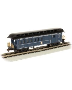 Bachmann 15205, HO Scale Old Time Wood Combine w Clerestory Roof, Silver Series, Baltimore & Ohio #1083