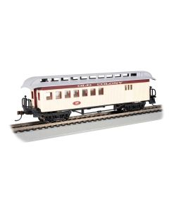 Bachmann 15206, HO Scale Old Time Wood Combine w Clerestory Roof, Silver Series, Old Colony Railroad #97
