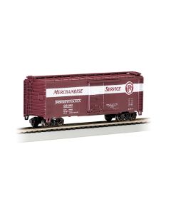 Bachmann 16014, HO Scale PS-1 40 ft. Steel Boxcar, Silver Series, Pennsylvania Railroad #92496