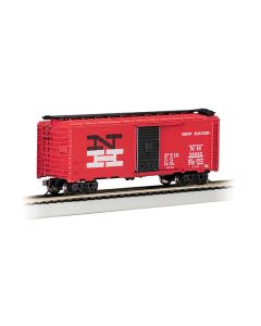 Bachmann 16015, HO Scale PS-1 40 ft. Steel Boxcar, Silver Series, New Haven #39285