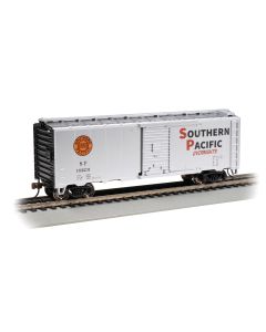 Bachmann 16018, HO Scale PS-1 40 ft. Steel Boxcar, Silver Series, Southern Pacific #163231