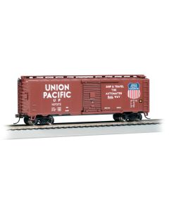 Bachmann 16019, HO Scale PS-1 40 ft. Steel Boxcar, Silver Series, Union Pacific #107272
