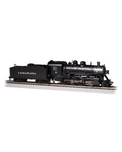 Bachmann 57908, HO Scale Baldwin 2-8-0 Consolidation, with DCC Econami™ Sound Value, Delaware, Lackawanna & Western #369