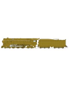 Broadway Limited BLI-7356, HO Scale Brass Hybrid ATSF Blue Goose 4-6-4, Paragon4 Sound & DCC, Clear-Coated Brass