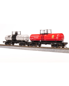 Broadway Limited BLI-7670, HO Scale 6,000 Gallon Tank Car, 1960s 2-Pack B, Columbia Southern #665 & Stauffer Chemical #3605