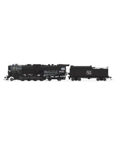 Broadway Limited BLI-7793, HO Scale B&M 2-8-4 Berkshire, 4-axle Tender, Stealth - No Sound, T1a #4007