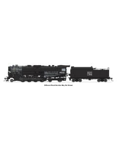 Broadway Limited BLI-7880, HO Scale B&M 2-8-4 Berkshire, 4-axle Tender, Paragon4 Sound & DCC, T1a #4002