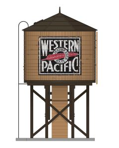 Broadway Limited BLI-7925, HO Scale Wood Water Tower, Sound & Motorized Spout, Assembled, WP Weathered