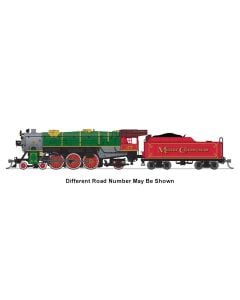 Broadway Limited BLI-8067, N Scale USRA Heavy Pacific 4-6-2, Stealth - Std. DC, No Sound, DCC Ready, Merry Christmas #25