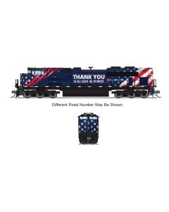 Broadway Limited BLI-8445, N Scale EMD SD70ACe, Stealth - Std. DC, No Sound, DCC Ready, MRL Essential Workers Tribute #4404