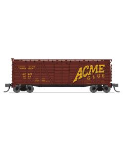 Broadway Limited BLI-8471, N Scale 40ft Wood Stock Car, Acme Glue, Horse Sounds
