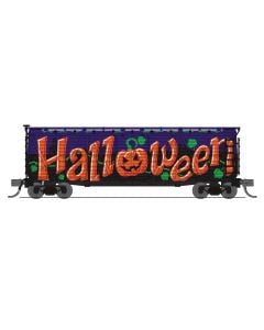 Broadway Limited BLI-8473, N Scale 40ft Wood Stock Car, Halloween Season Sounds