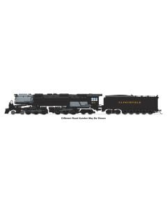 Broadway Limited BLI-8659, N Scale Late Challenger 4-6-6-4, Stealth - Std. DC, Clinchfield #670 w Coal Tender