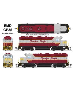 BLI-8905, HO Scale EMD GP35, Stealth, DCC-Ready, CP 8202, Maroon & Gray w/ Early Yellow Road Number