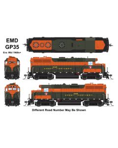 BLI-8908, HO Scale EMD GP35, Stealth, DCC-Ready, GN 3035, Simplified Empire Builder