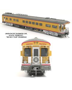 Broadway Limited Imports BLI-9013, HO Union Pacific Business Car, UP #119 "Kenefick", "Big Boy Tour" Drumhead