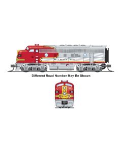 Broadway Limited Imports BLI-9054, N Scale EMD F3A, Stealth - Std. DC, No Sound, DCC Ready, ATSF Warbonnet #36C