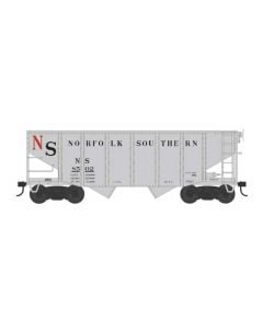 Bowser 43082 HO Scale 55 Ton Fishbelly Hopper, Norfolk Southern in Grey #8502, Blt. 6-41