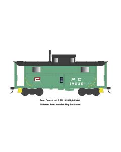 Bowser 43355, HO Scale PRR N5 Steel Caboose, RTR, Penn Central #19012