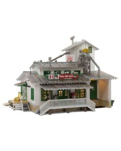 Woodland Scenics BR5059 H&H Feed Mill - Built & Ready Landmark Structures(R) -- Assembled - 7-5/32 x 6-3/8 x 6-1/8" 18.1 x 16.1 x 15.5cm