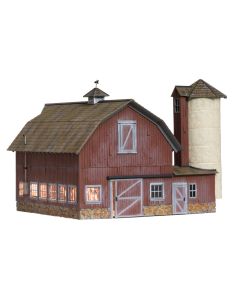 Woodland Scenics BR5865 Old Weathered Barn - Built & Ready Landmark Structures(R) -- Assembled