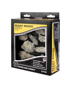 Woodland Scenics C1140 Surface Rocks - Ready Rocks -- 18 Pieces