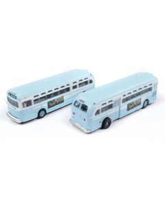 Classic Metal Works 52000 N GMC Transit Bus, NJ 2-Pack