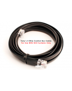 TTX Pre-Built 4 Wire NCE Control Bus Cable, 20ft Length
