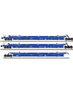Atlas Master 20006619 HO Articulated Well Cars, 3-Pack, TTX #728527