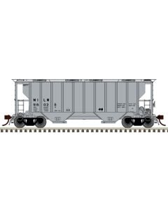 Atlas 20007118 Master Plus HO Portec 3000 2-Bay Covered Hopper, Midwest Railcar MCEX #330224