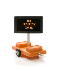 Miniatronics 85-002-01 HO Highway Sign, "No Passing Zone"