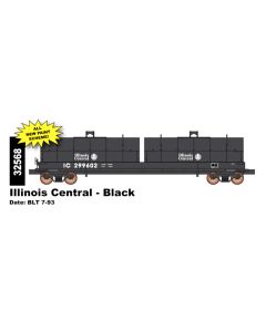 Intermountain 32568-01, HO Scale Evans 100 Ton Coil Car, Illinois Central Black #299602