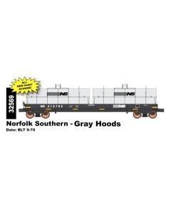 Intermountain 32569-06, HO Scale Evans 100 Ton Coil Car, Norfolk Southern - Gray Hoods #612782