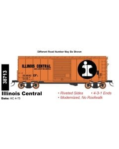 InterMountain 38713-01, HO Scale AAR 10ft 6In Boxcar, Illinois Central IC #4002