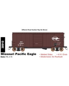 InterMountain 38910-01, HO Scale AAR 10ft 6In Boxcar, Missouri Pacific Eagle MP #131769