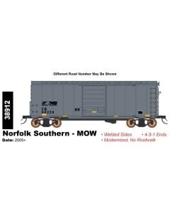 InterMountain 38912-02, HO Scale AAR 10ft 6In Boxcar,Norfolk Southern NS MOW #60321MW