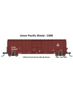 InterMountain 45969-01, HO Scale 50ft PS-1 Single Plug Door Cushion Underframe Box Car, Union Pacific Shield - CNW #164005