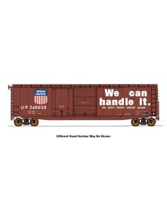 Intermountain 45627-05, HO Scale 50ft PS-1 Double Door Boxcar, UP We Can Handle It #340020